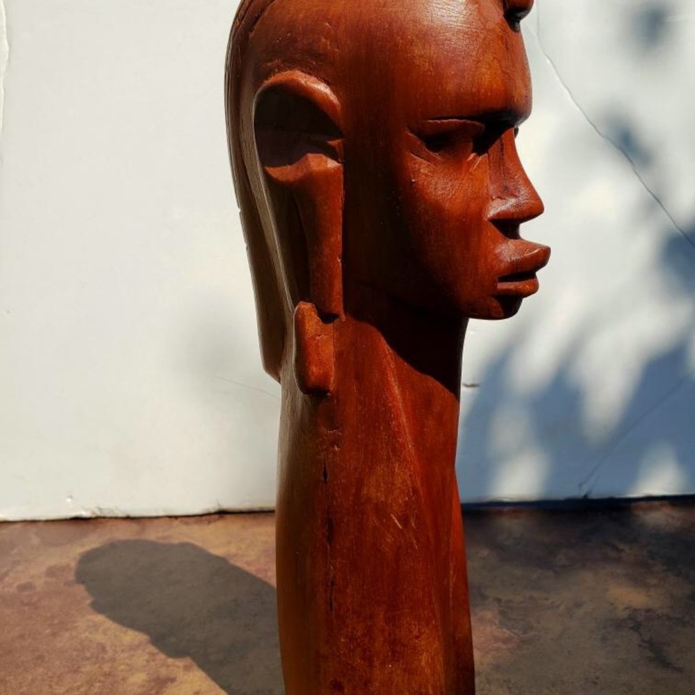 Hand carved statuette